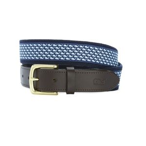 VINEYARD VINES WHALE CANVAS CLUB BELT 34